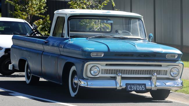 Classic American cars were also photographed on set. Picture: Nigel Hallett