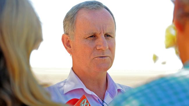 Minister for Health John Elfernick talks to the media about the release of the governments strategy action plan to address the alarming suicide figures in the NT. Picture by Barry Skipsey