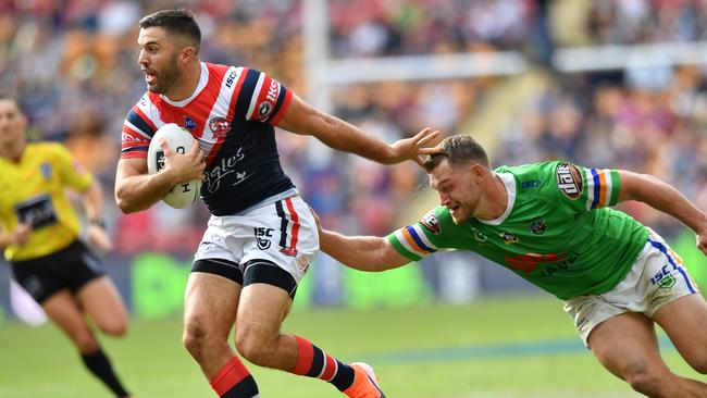 James Tedesco was superb for the Roosters against the Raiders. Picture: AAP