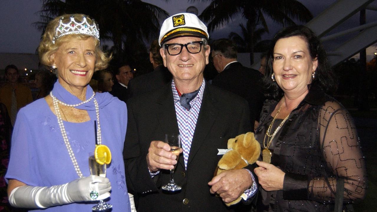 Betty and Graham Jackson, when he was the chairman of Townsville Enterprise, and El Rancho Del Rey proprietor Mary Alderman at the North Queensland Tourism Awards at the Townsville Entertainment Centre in 2003. Picture: Michael Chambers.