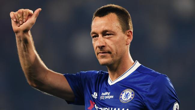 John Terry of Chelsea thanks the fans.
