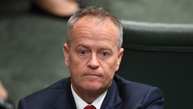 Opposition Leader Bill Shorten in question time yesterday. Picture: AAP