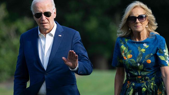 Joe Biden and his wife Jill. Picture: Chris Kleponis/AFP