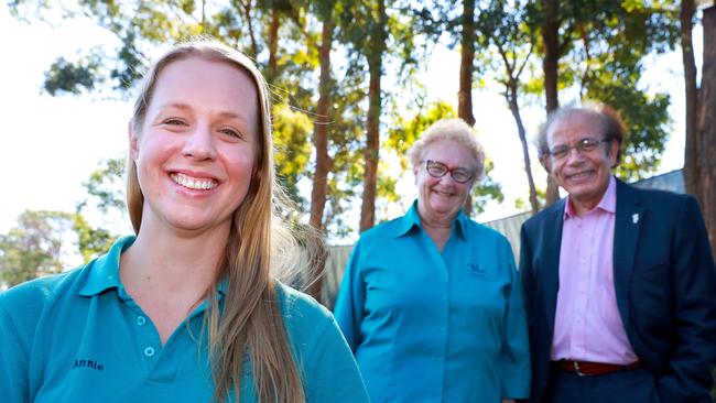 RDA Tall Timber Centre’s Annie Niemic and Margaret Wilson, with Biviano's Mag Hosny pictured at the Dural restaurant. Pictures: Angelo Velardo