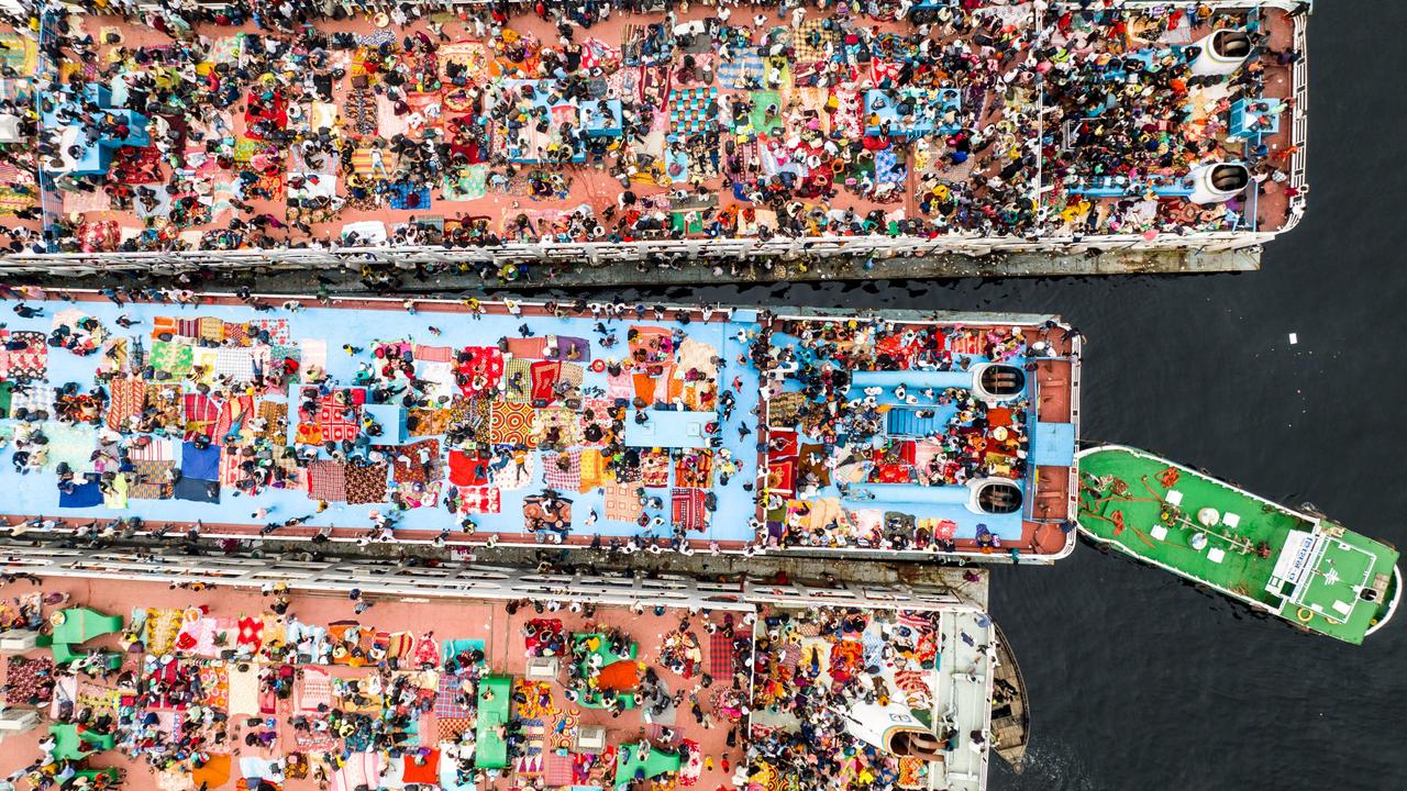 Dhaka’s Sadarghat launch terminal becomes a bustling hub during the Eid festival, with enormous crowds taking up all available space on the water vessels. Picture: Mostafijur Rahman Nasim/TNC Photo Contest 2023