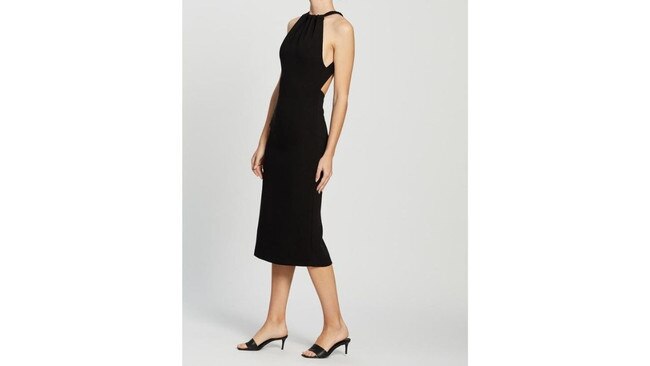 Third Form Tie Up Neck Midi Dress