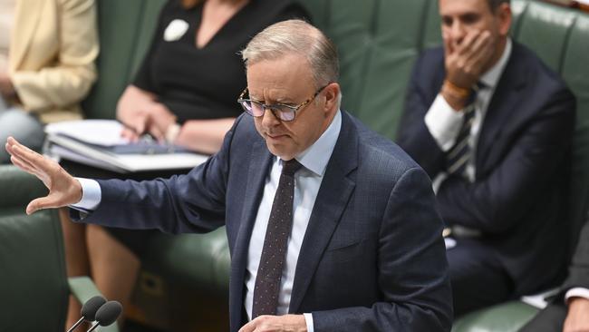 Albanese slammed senior members of the Coalition for attending a conference in London. Picture: NCA NewsWire / Martin Ollman. Picture: NCA NewsWire / Martin Ollman