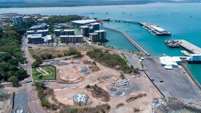 The NT government reclaiming the site after the 12-month construction extension it gave the Chinese company expired. Picture: Che Chorley