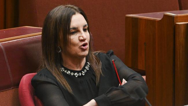 CANBERRA, AUSTRALIA, NewsWire Photos. FEBRUARY 8, 2024: Senator Jacqui Lambie in the Senate at Parliament House in Canberra. Picture: NCA NewsWire / Martin Ollman