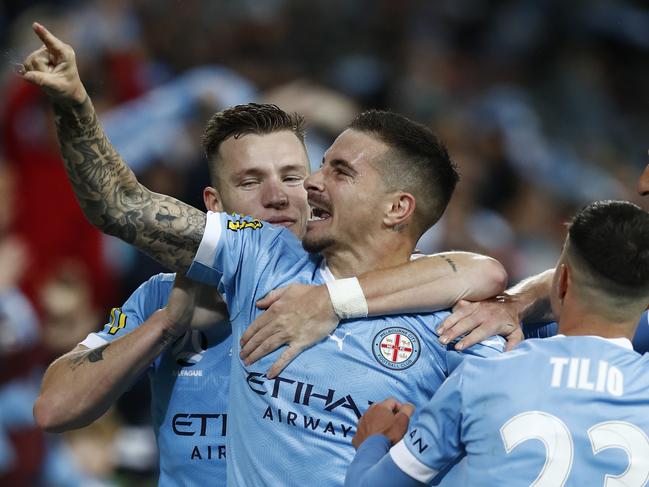 Maclaren hit City’s second home in the 81st. (Photo by Darrian Traynor/Getty Images)