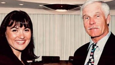 Melody: “One for the scrapbook – me with the founder of CNN, the big man himself, Ted Turner. He was gentle and welcoming, and was a fan of my documentary.” Photo: CNN