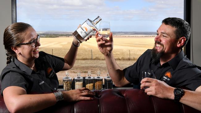 Olivia and Sam Colliver from Sunny Hill Distillery. Picture: Tricia Watkinson