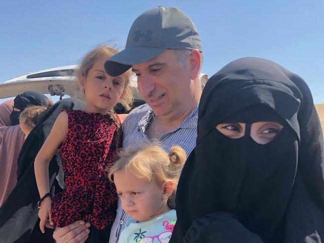 Kamalle Dabboussy with his daughter Mariam Dabboussy (right) and her daughters Aisha (left) and Fatema. Picture: Supplied