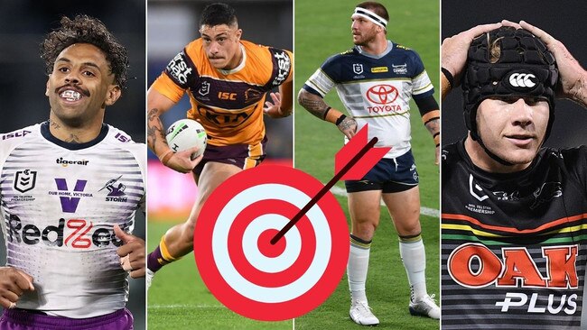 (L-R) Josh Addo-Carr, Kotoni Staggs, Josh McGuire and Matt Burton are prime targets heading in to 2021.