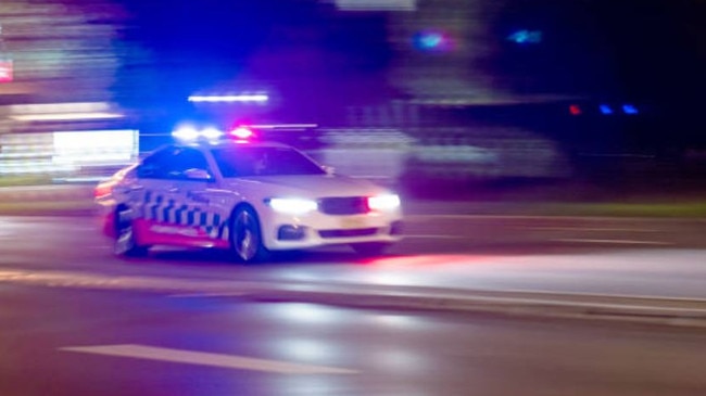 A 47-year-old male driver is believed to have rammed into a police car before crashing into parked cars in Belfield on Monday morning.