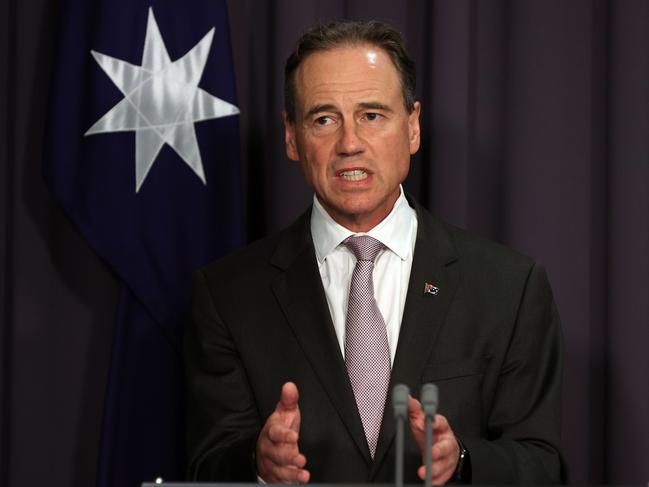 Health Minister Greg Hunt, pictured in Canberra. Picture: NCA NewsWire/Gary Ramage