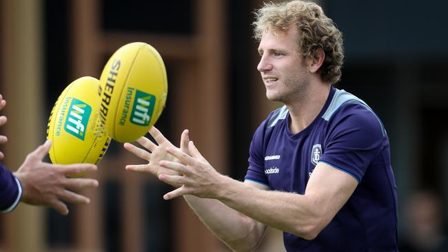 David Mundy at Fremantle Dockers training. Picture by Matt Turner.