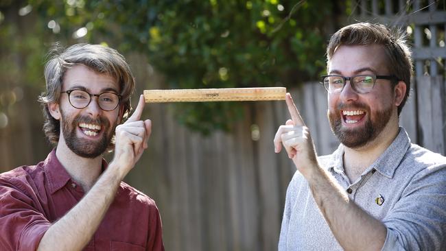 Twins Leigh and Peter McDonald, 28, have been part of the study their whole lives. Picture: David Caird