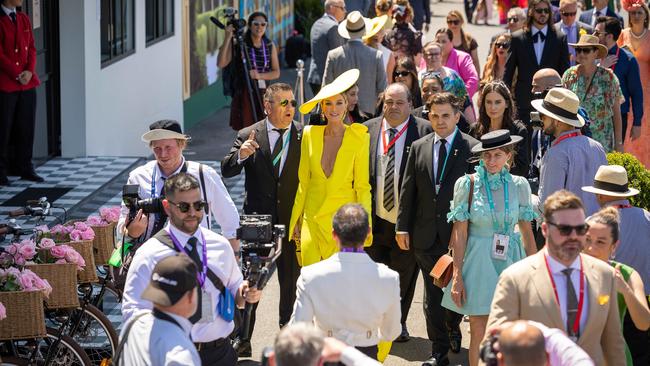 Delta Goodrem in the Birdcage. Picture: Jason Edwards