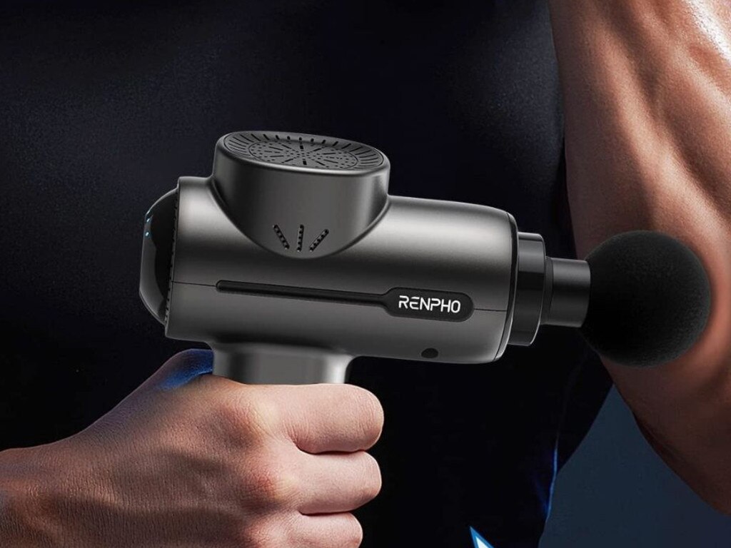 Treat yourself to your very own portable massage gun.
