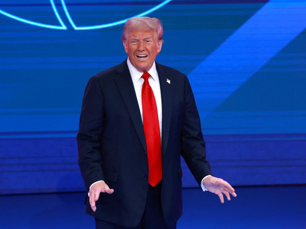 Donald Trump reacts during a Univision Noticias town hall event in Doral, Florida. Picture: Getty Images/AFP