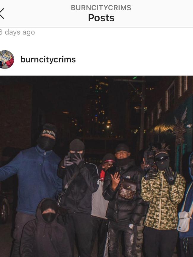 A gang Instagram post.
