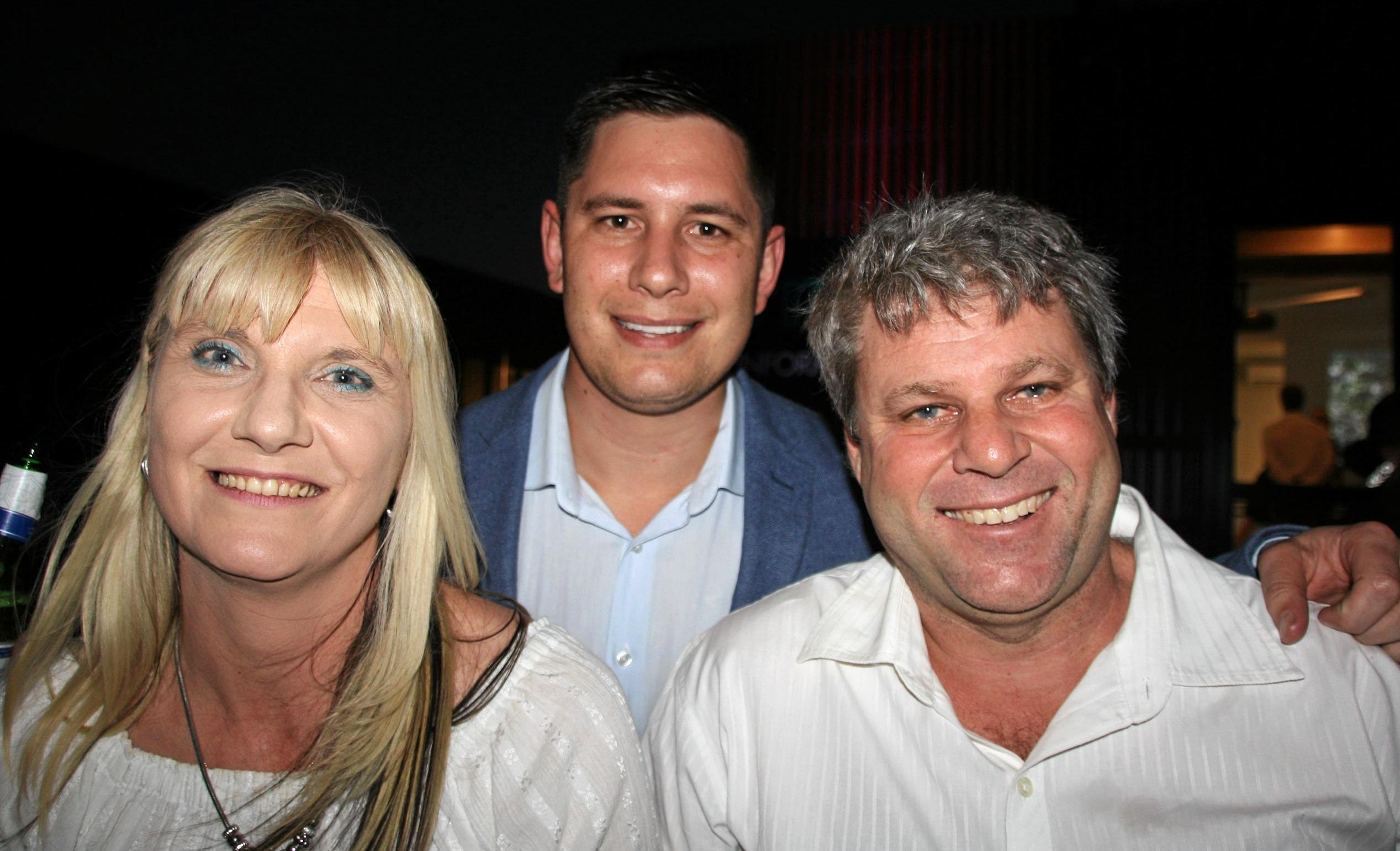 Kylie Watson, Shaun Gerritsen and Mitch Butler of Coastland Builders at AVID Property Group's launch of its new sales and information centre in Palmview's master-planned community of Harmony. Picture: Erle Levey