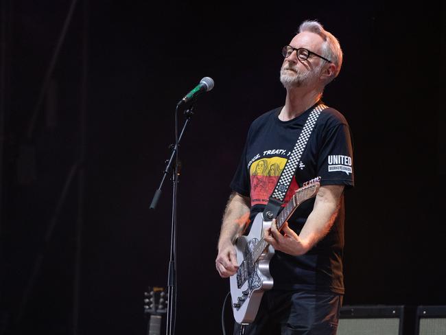 10/03/2023: British singer-songwriter Billy Bragg performing at WOMADelaide festival, Botanic Park, Adelaide. Picture: Michael Selge