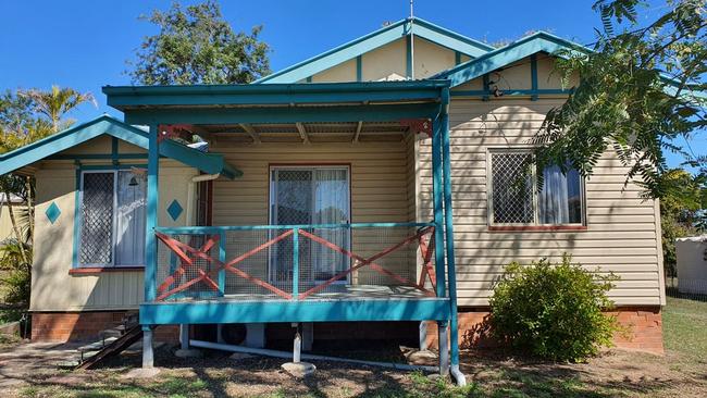 This three-bedroom property at 18 Kelvin St, Monto, is on the market for $169,000.