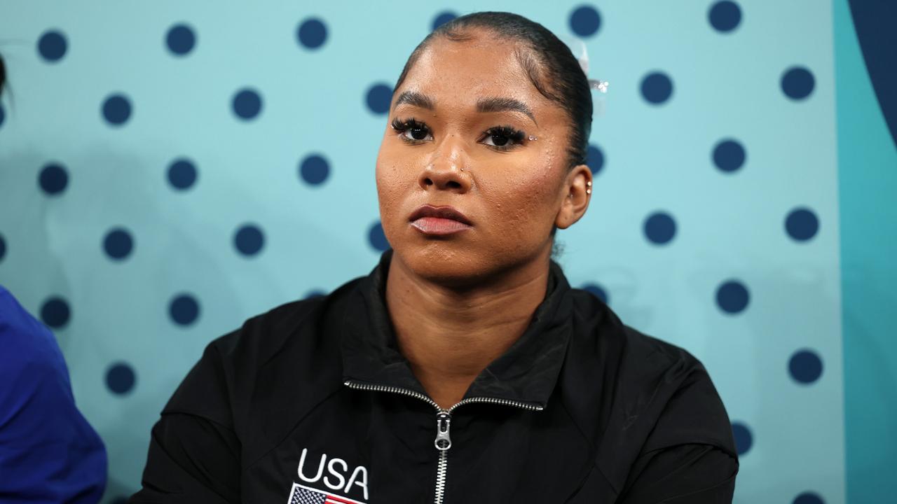 Jordan Chiles was promoted then demoted from the medals. (Photo by Naomi Baker/Getty Images)