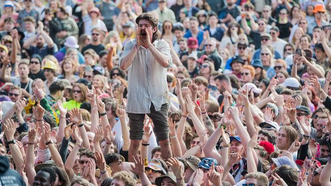 Live music fans at Splendour in the Grass music festival, North Byron Parklands, 2022. Picture: Ian Laidlaw