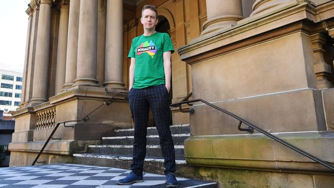 Irish marriage equality campaigner Tiernan Brady is spearheading Australia’s ‘vote yes’ push. Picture: Keri Megelus