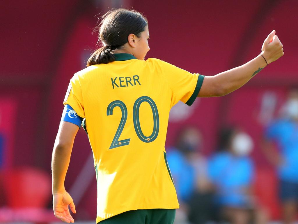 Sam Kerr has been awarded an Order of Australia medal. Picture: Thananuwat Srirasant / Getty Images