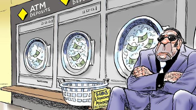 Mark Knight’s perspective on the CBA money-laundering scandal.