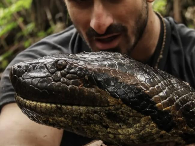 Paul Rosolie is best known for going viral for trying to get eaten alive by a snake. Picture: Supplied.