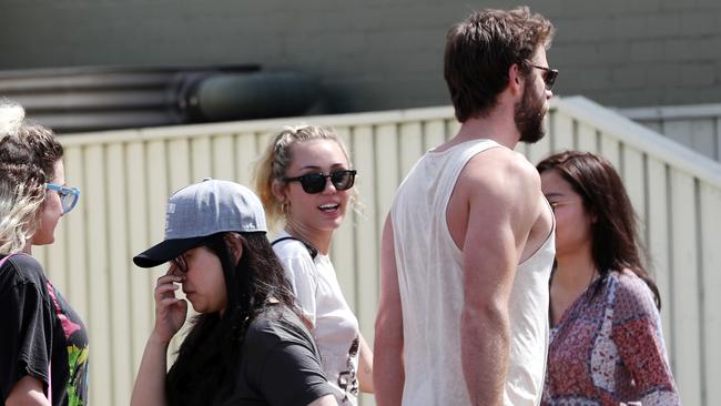 Miley Cyrus and Liam Hemsworth are not married says his brother Chris. Picture: Nigel Hallett