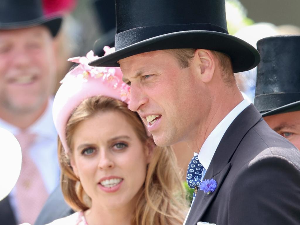 Princess Beatrice of York and Prince William were also chummy at Ascot. Photo: Getty Images.