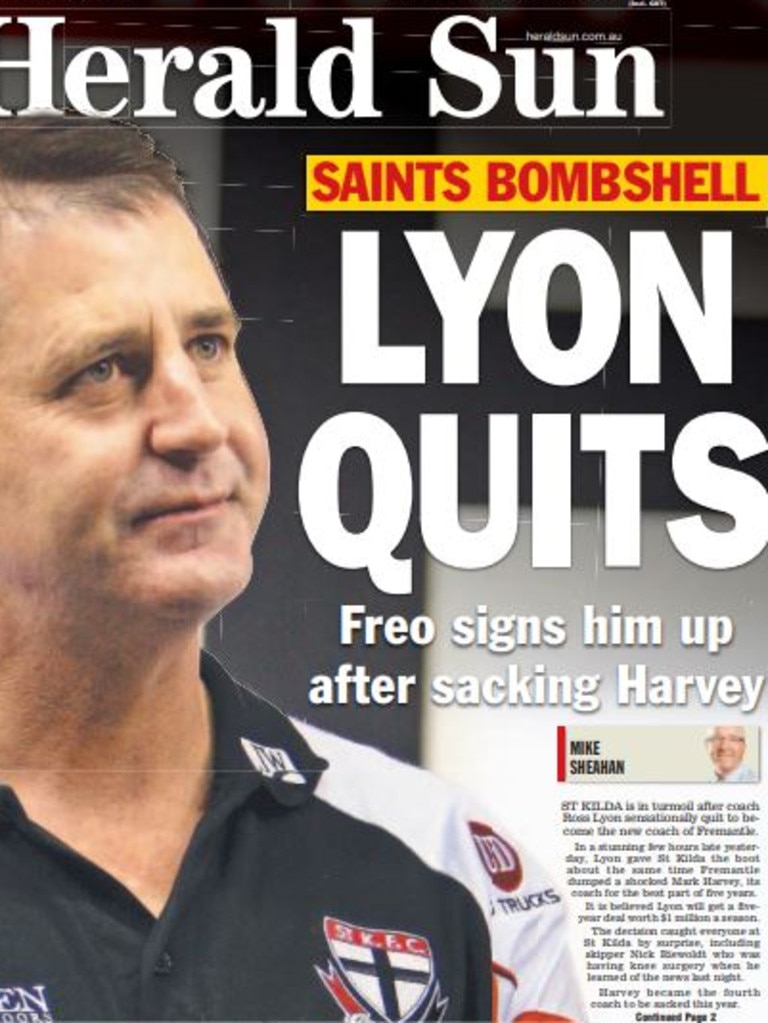 The front page of the Herald Sun on September 16, 2011.