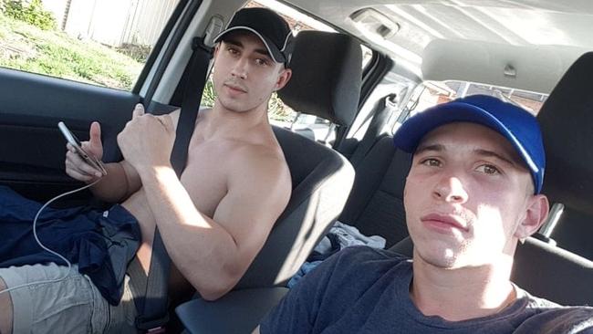 Oliver Galea (left) and Jesse Souter pleaded guilty to aggravated break-and-enter in Penrith Local Court on Friday.