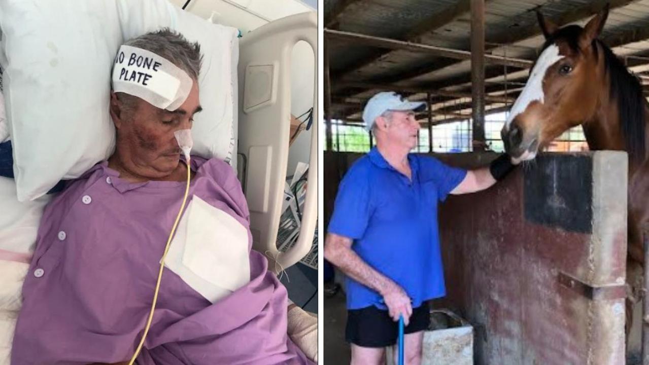 Rockhampton trainer John Poots is back home after suffering brain injuries in a horse-related accident on July 12 this year.