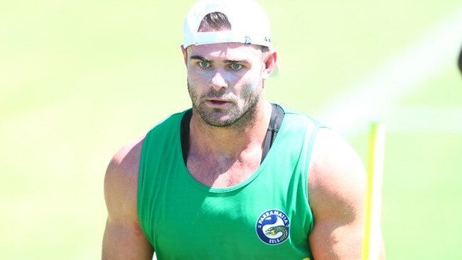 Keegan Hipgrave during training. Picture: Parramatta Eels