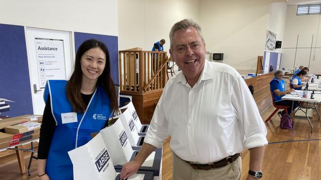 Anthony Roberts voted at Lane Cove.