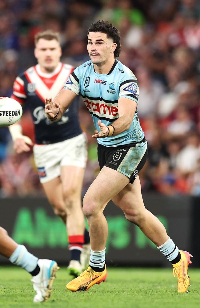 Daniel Atkinson passes the ball. (Photo by Hannah Peters/Getty Images)