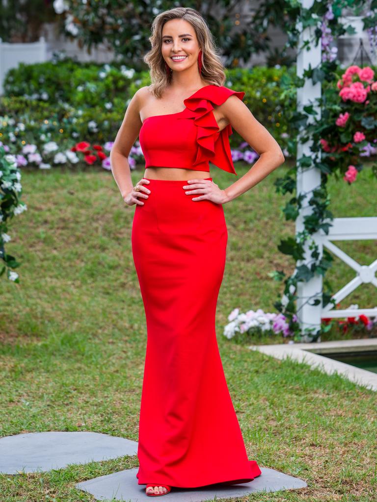 This red two-piece is a showstopper. Picture: Channel 10