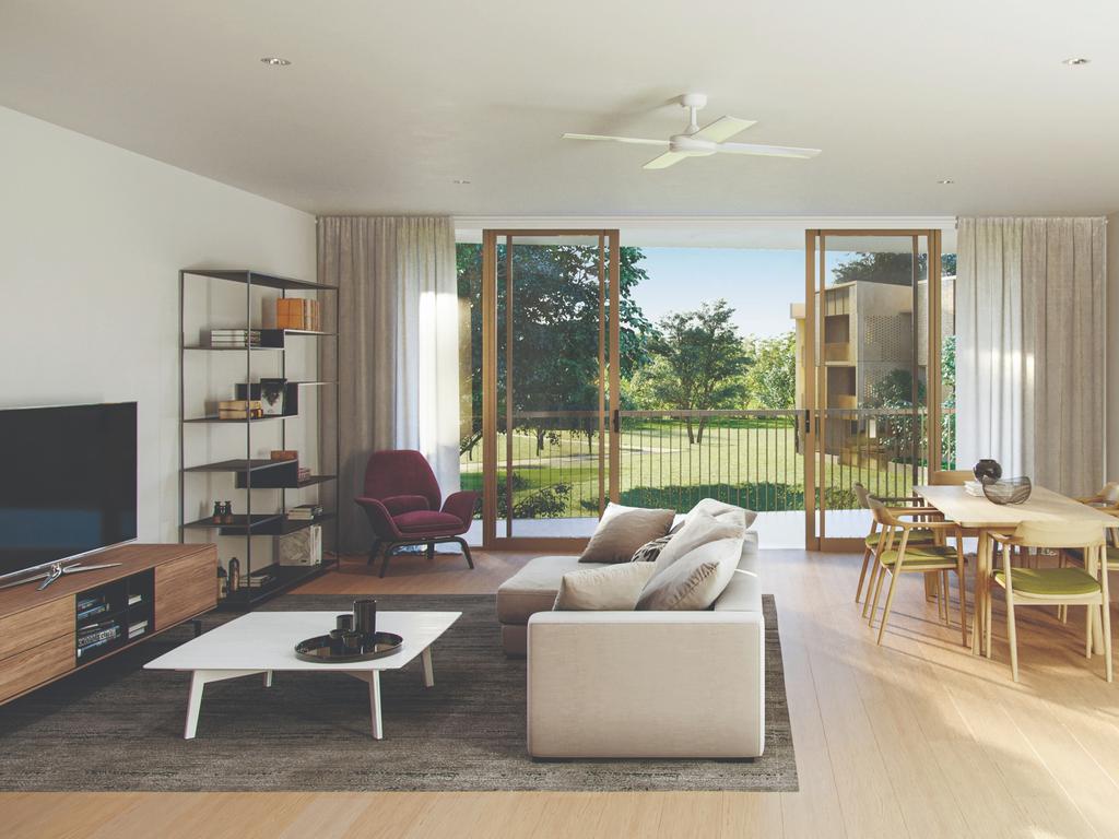 Concept are of apartments inside The Ninth Middle Ridge near the Toowoomba Golf Club, which is currently under construction.
