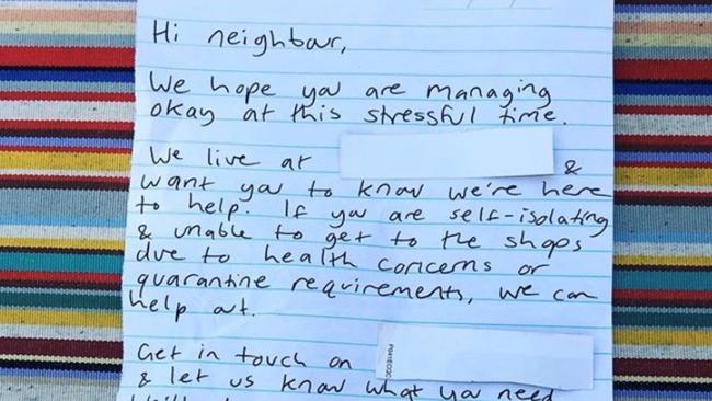 LOOKING FOR THE POSITIVE: A letter a friend of mine received the other day, showing that in the age of "The Great Toilet Paper Shortage of 2020" all faith in humanity has not been lost, just yet.