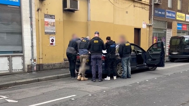 Police probe an arson attack at a tobacco shop in Melbourne's northwest. Picture: Victoria Police