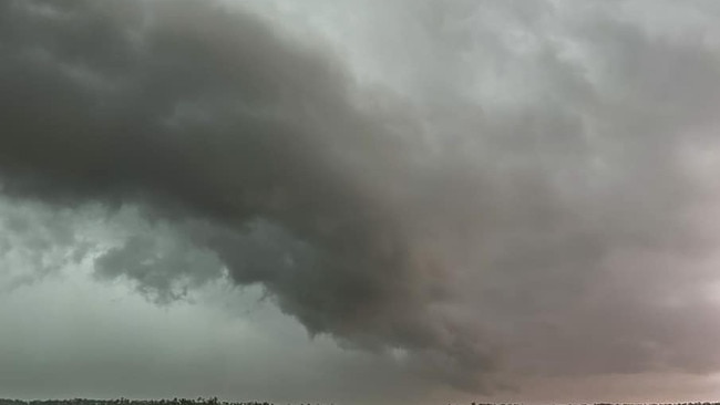 The storm front coming in near Bunya Mountains, January 23, 2024. Source: Dylan McKenna