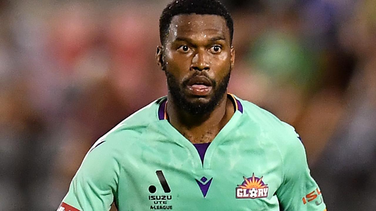 BRISBANE, AUSTRALIA - JANUARY 19: Daniel Sturridge of the Glory in action during the round 11 A-League match between Brisbane Roar and Perth Glory at Moreton Daily Stadium, on January 19, 2022, in Brisbane, Australia. (Photo by Albert Perez/Getty Images)