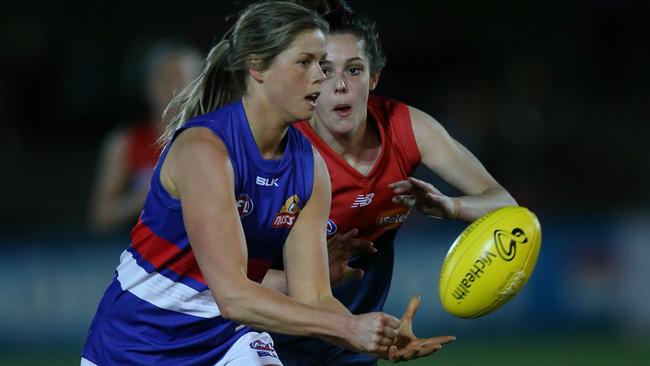 Katie Brennan impressed again for the Bulldogs. Picture: Wayne Ludbey